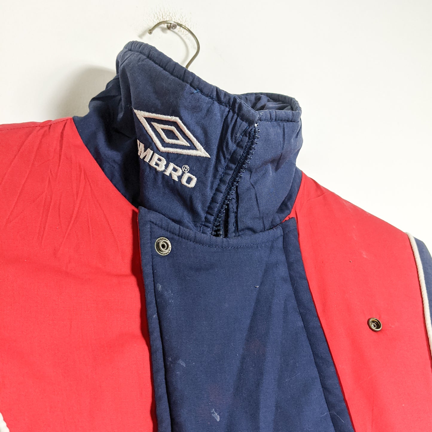 Original Manchester United 1992/93 Padded Bench Coat - Size M