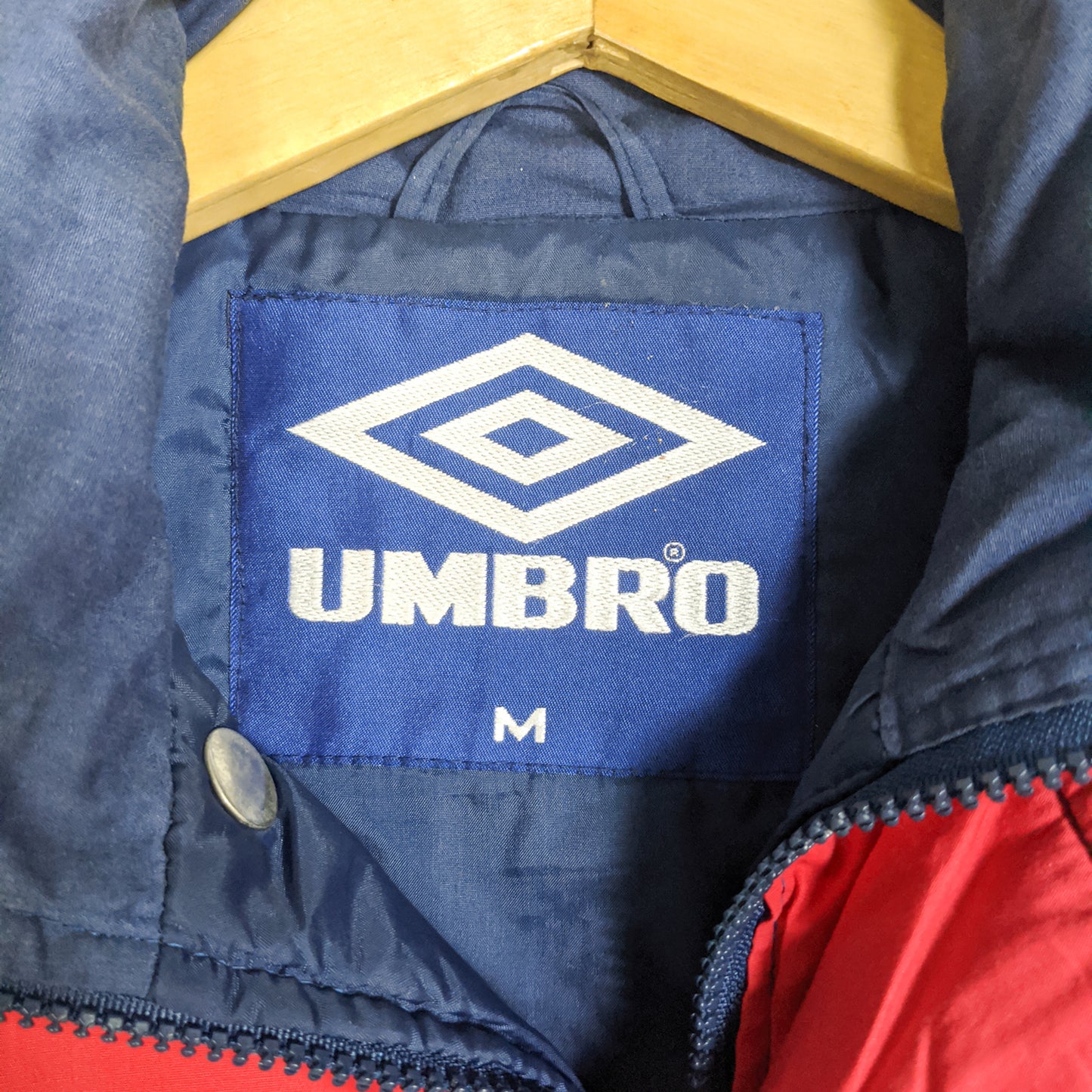 Original Manchester United 1992/93 Padded Bench Coat - Size M