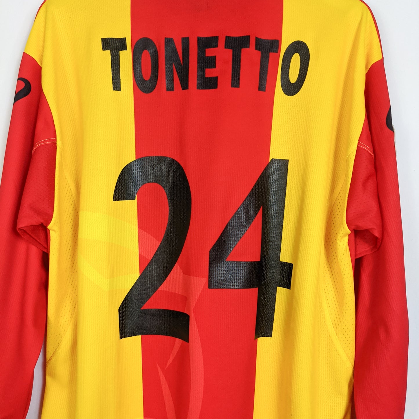 Original Lecce 2001/02 Home - Tonetto #24 Size XL (Long sleeve) (matchworn)