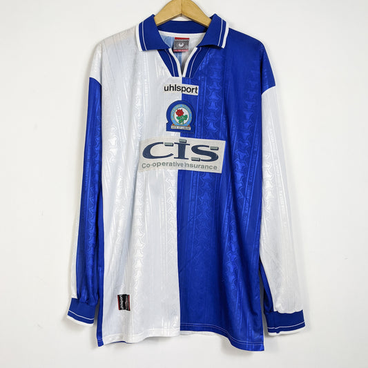 Original Blackburn Rovers 1998/99 Home - Duff #12 Size XL (Long sleeve)