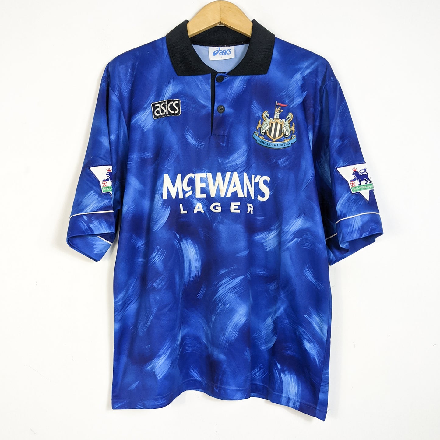 Original Newcastle 1993/95 Away - Cole #9 Size L
