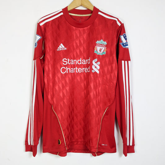 Original Liverpool 2010/11 Home - Suarez #7 Size M (Long sleeve)