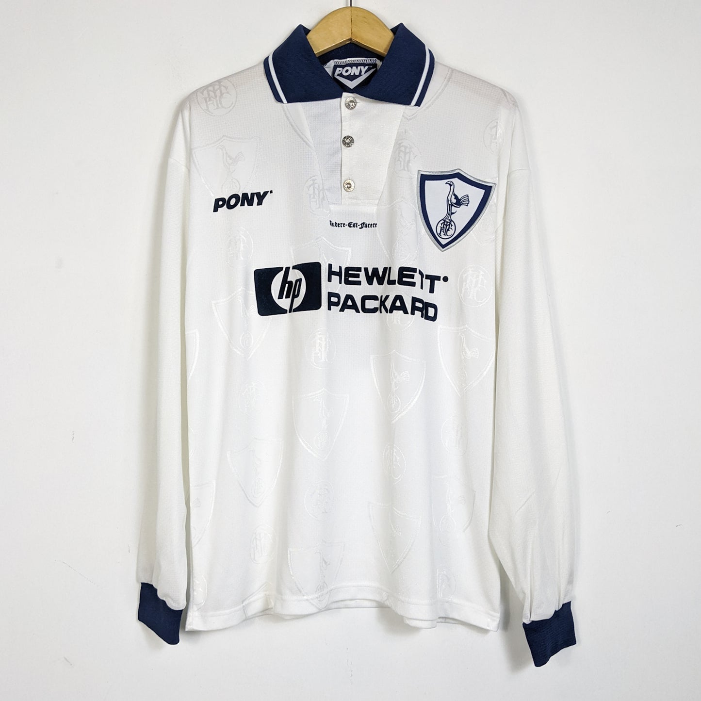Original Tottenham 1995/97 Home - Anderton #9 Size L (Long sleeve)