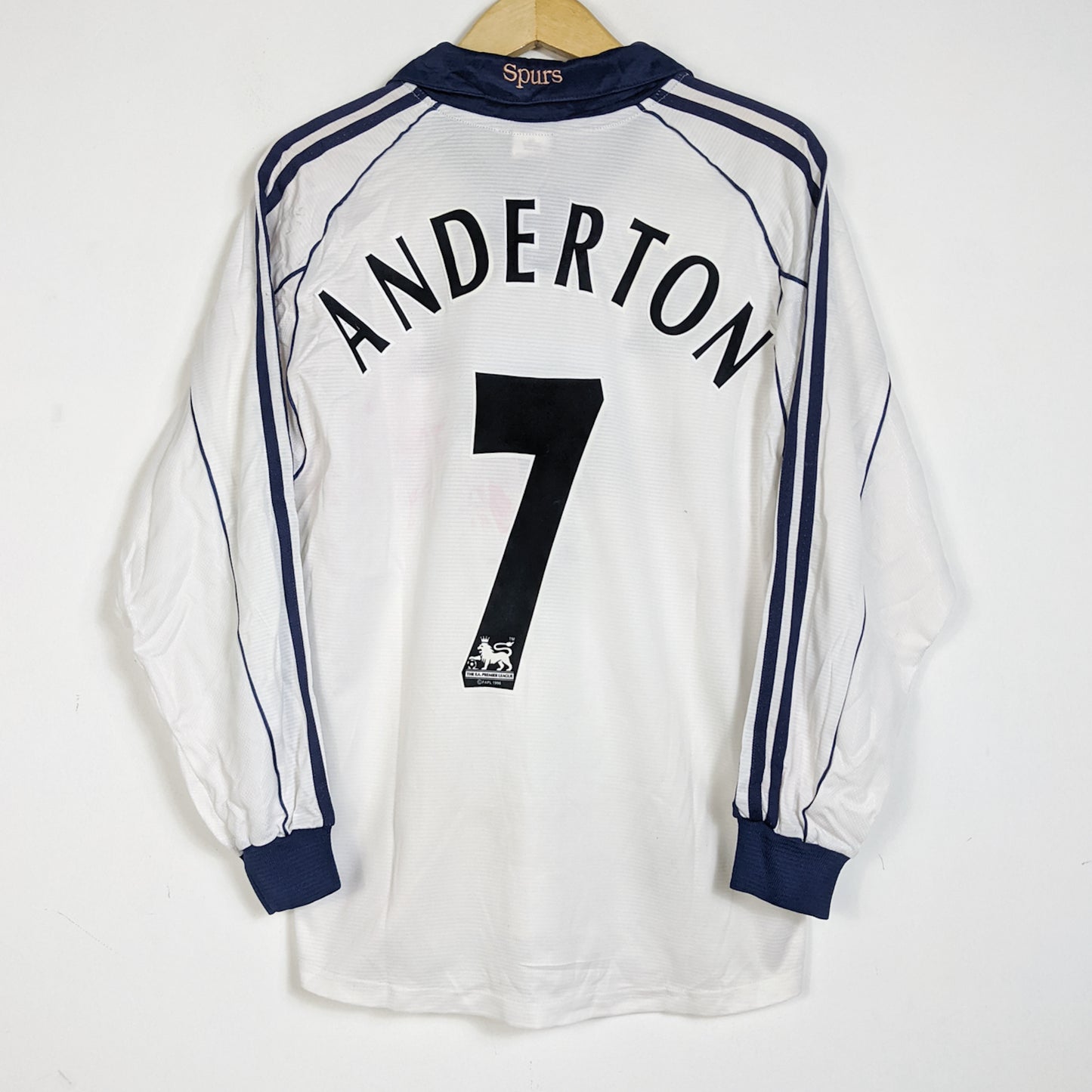 Original Tottenham 1999/00 Home - Anderton #7 Size M (Long sleeve)