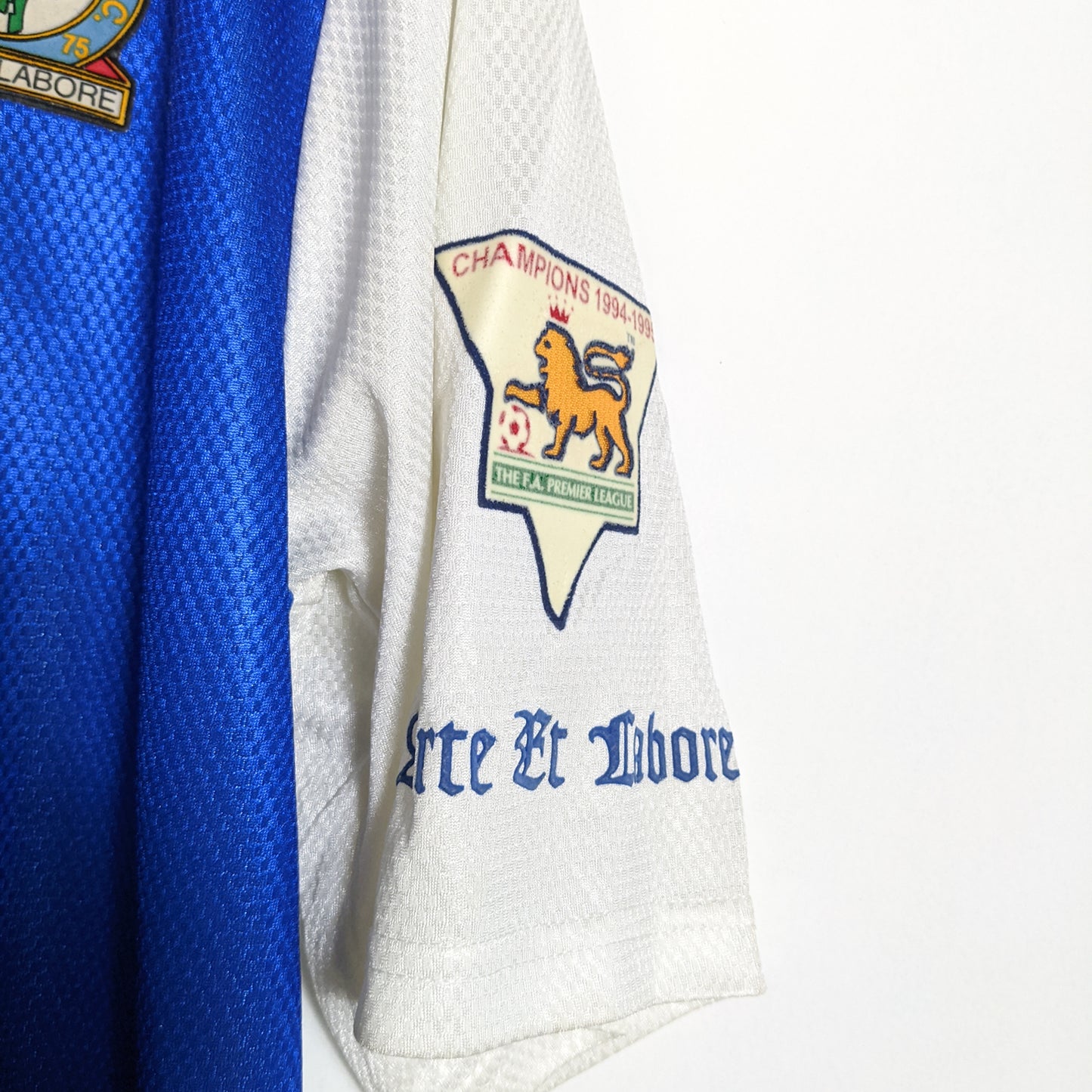 Original Blackburn Rovers 1995/96 Home - Shearer #9 Size L