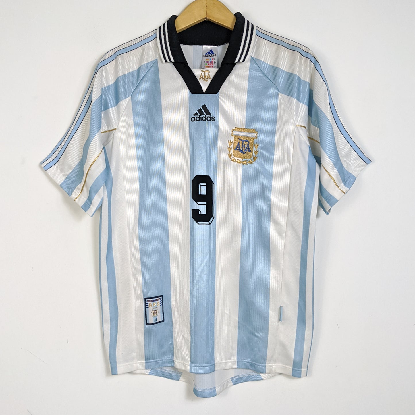 Original Argentina 1998 Home - Gabriel Batistuta #9 Size S