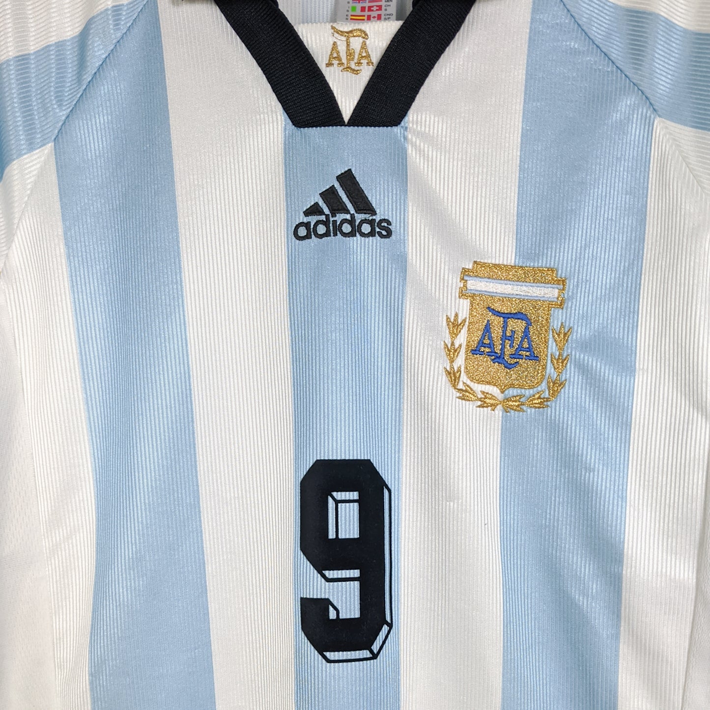 Original Argentina 1998 Home - Gabriel Batistuta #9 Size S