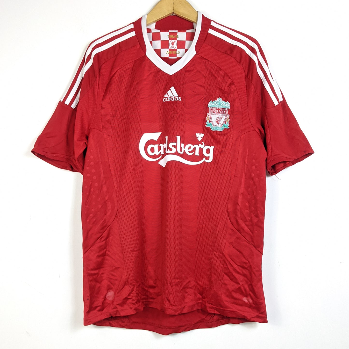 Original Liverpool 2008/09 Home - Gerrard #8 Size L