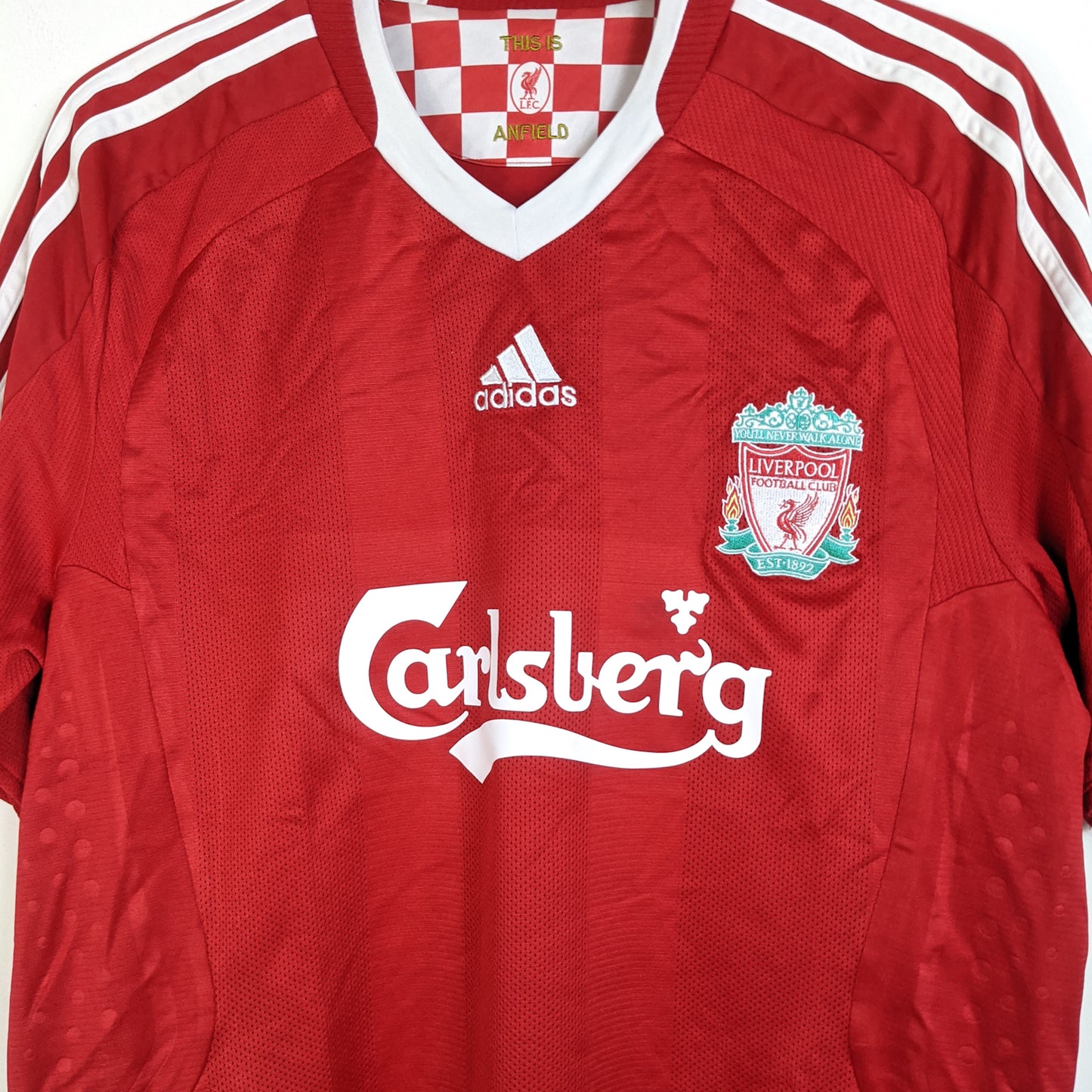 Original Liverpool 2008/09 Home - Gerrard #8 Size L