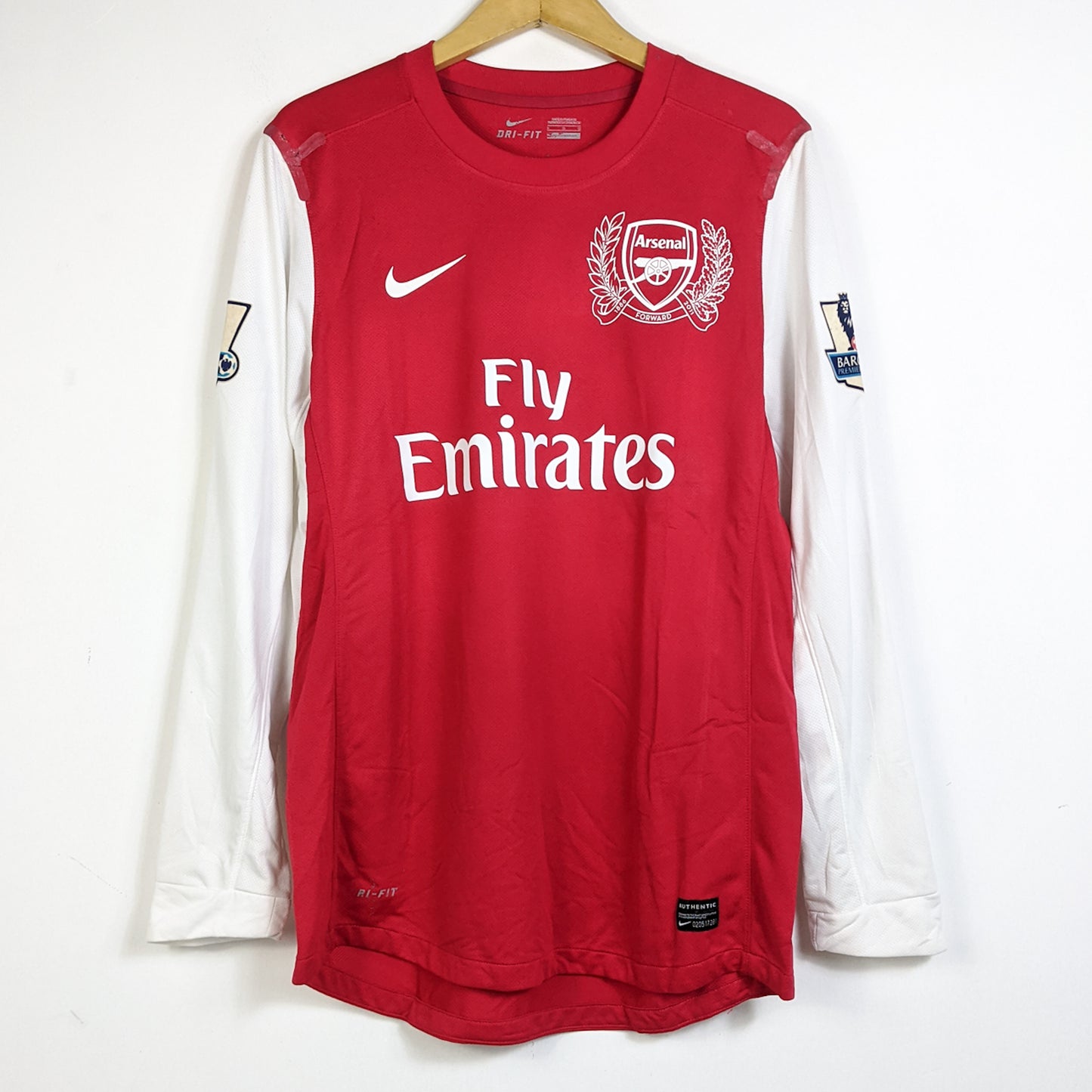 Original Arsenal 2011/12 Home - Henry #12 Size L (Long sleeve) (Player Issue)