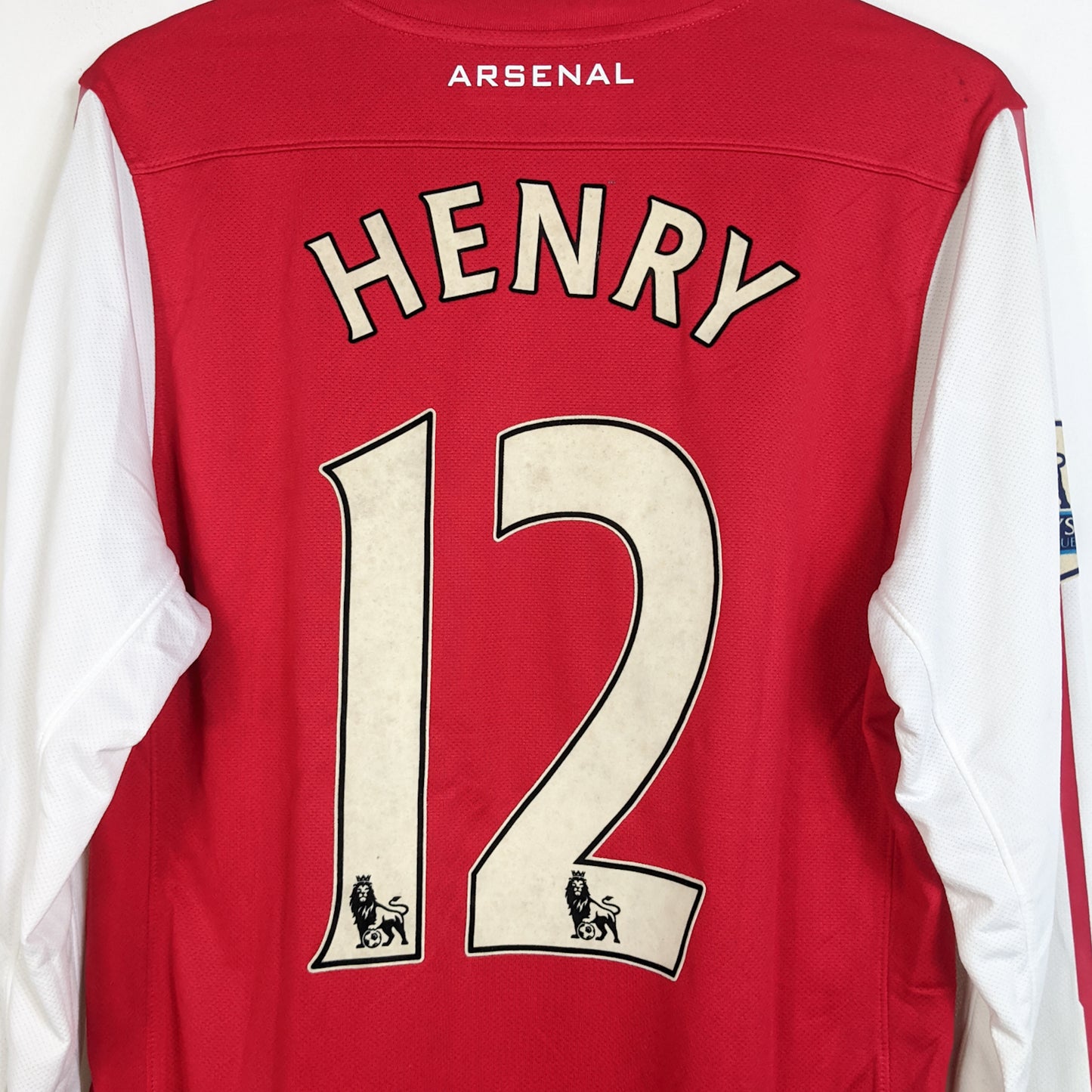 Original Arsenal 2011/12 Home - Henry #12 Size L (Long sleeve) (Player Issue)