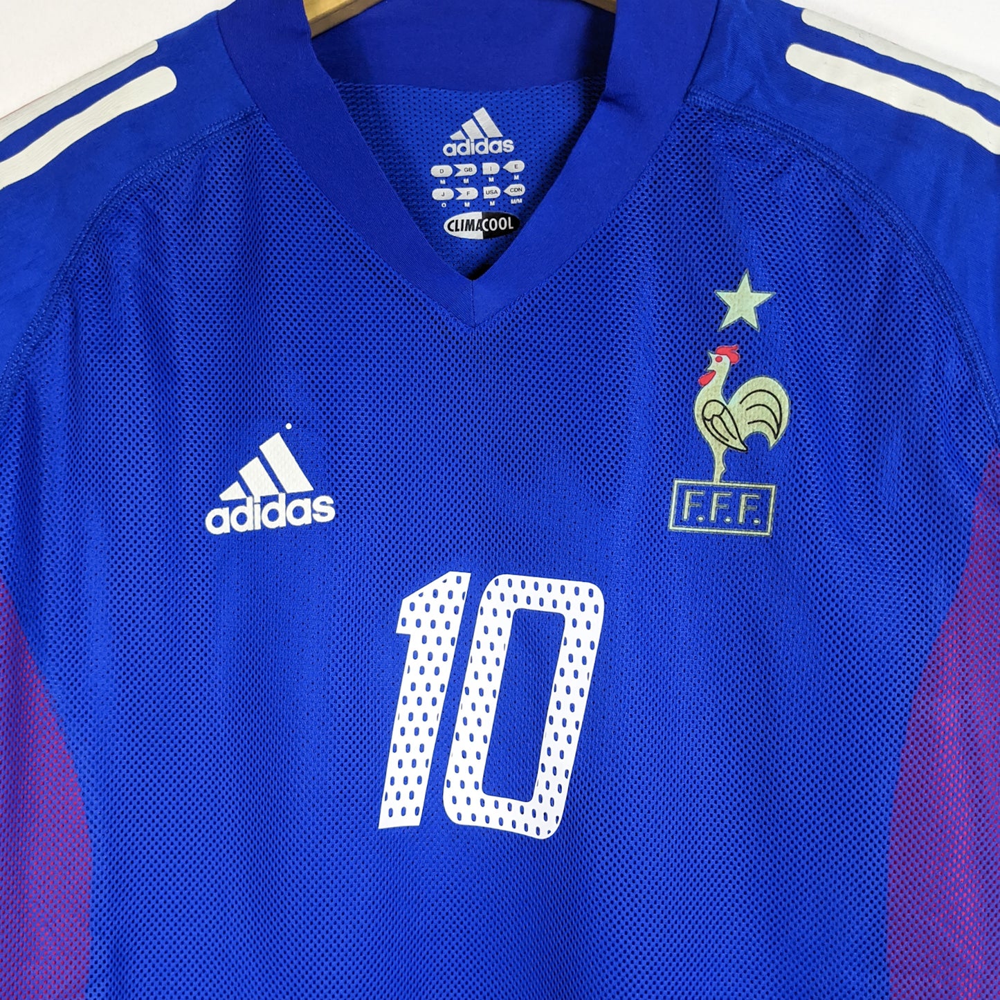 Original France 2002 Home - Zidane 10 Size M (Player Issue)