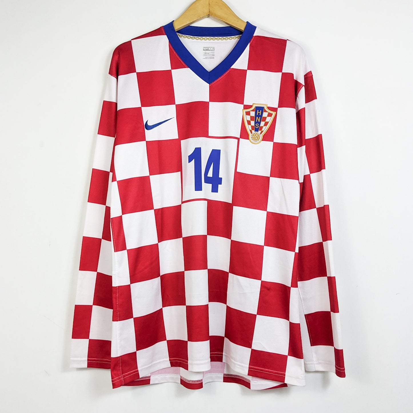 Original Croatia 2008/09 Home - Modric #14 Size XXL (Long sleeve) (Player Issue)