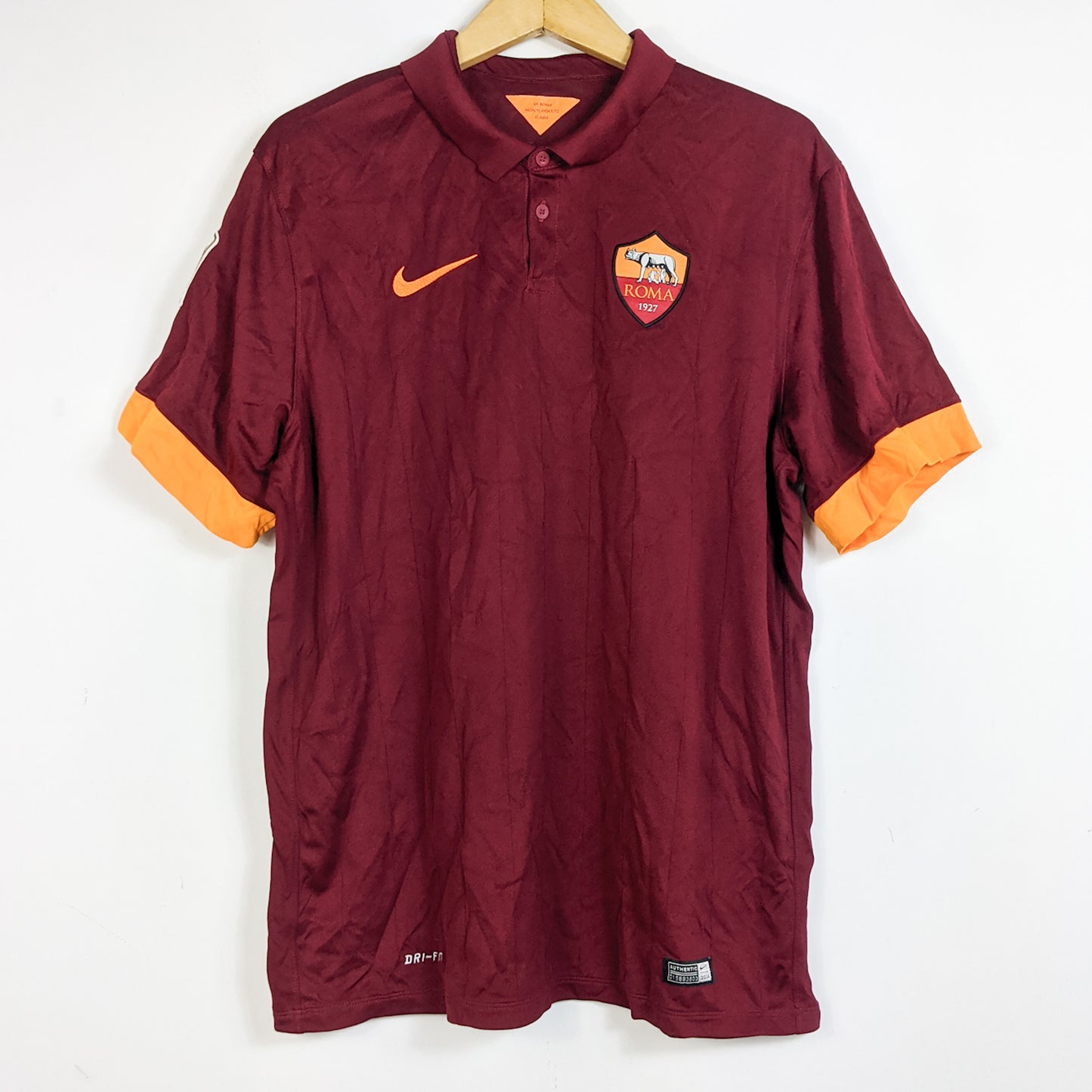 Original Roma 2014/15 Home - Totti #10 Size XL