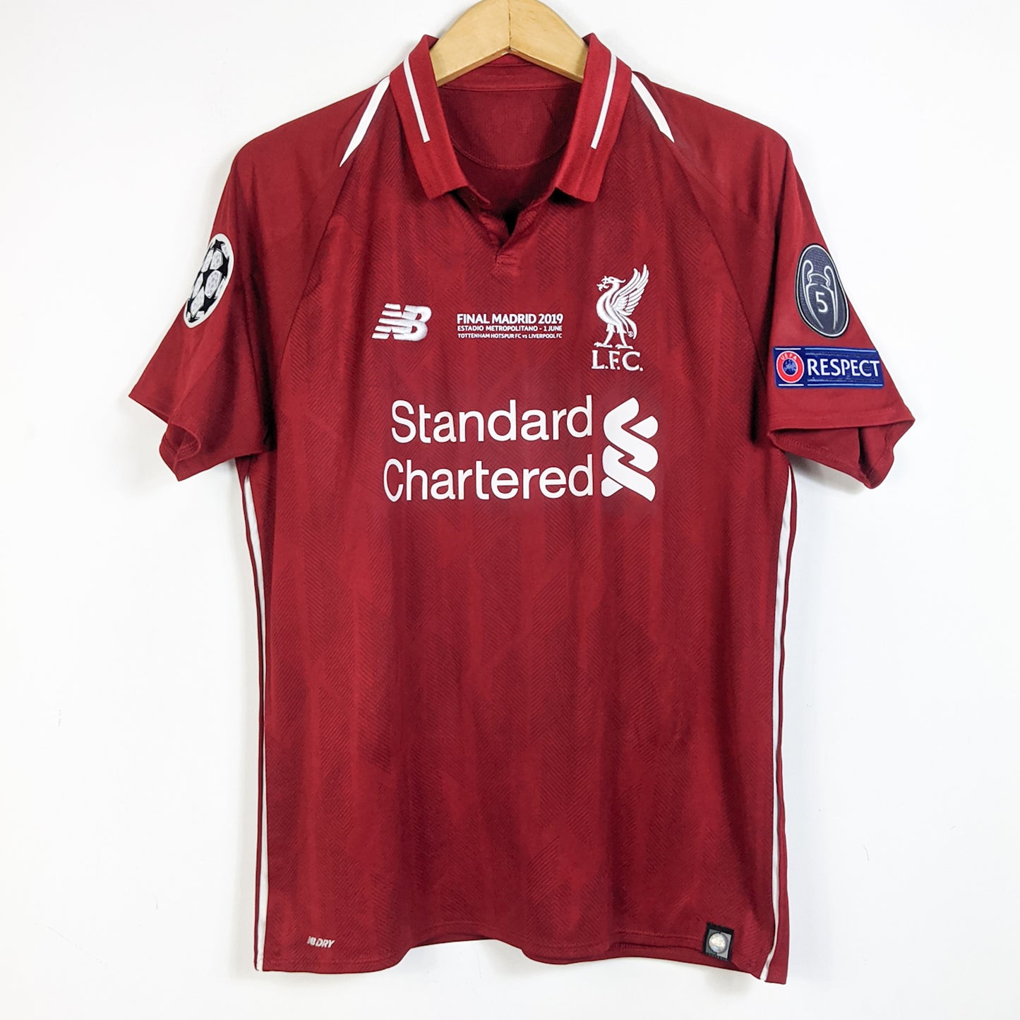 Original Liverpool 2018/19 Home - Virgil #4 Size M