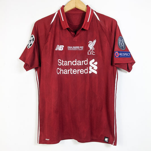Original Liverpool 2018/19 Home - Virgil #4 Size M