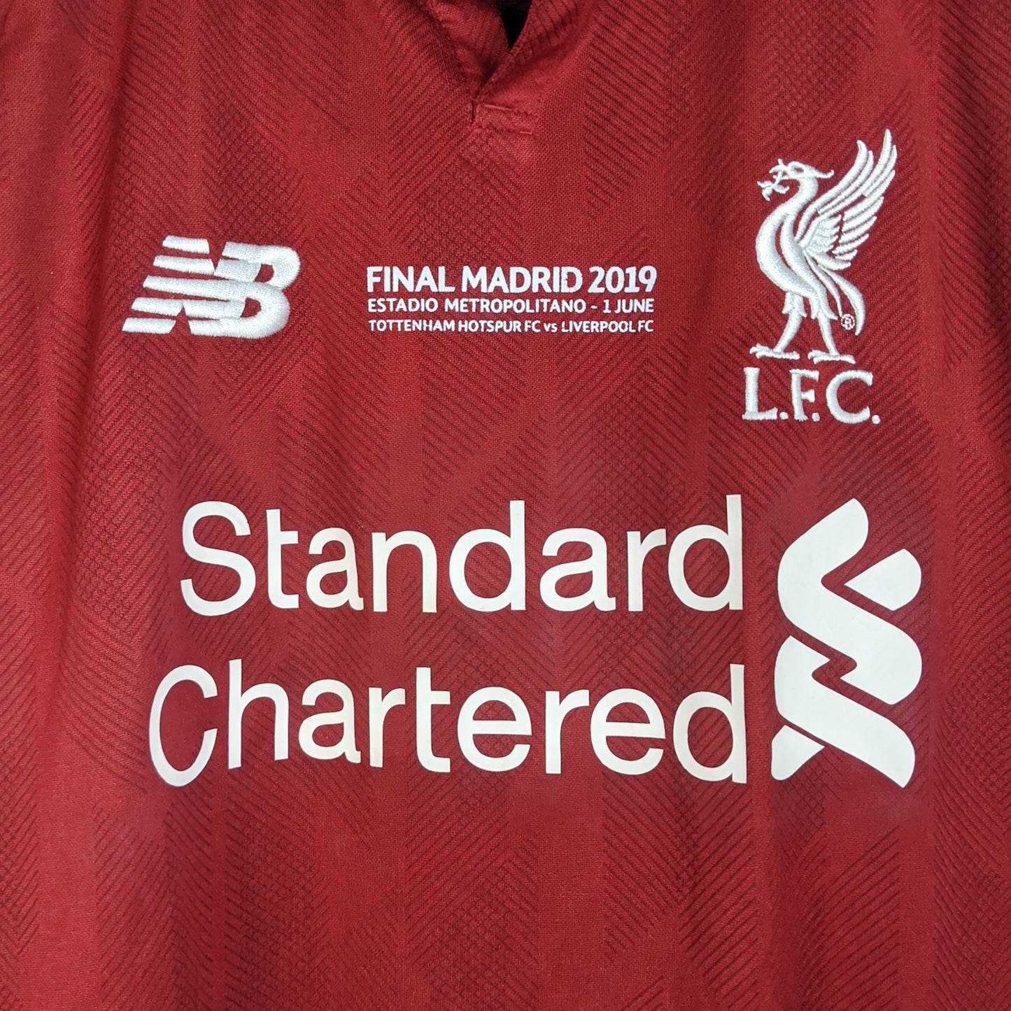 Original Liverpool 2018/19 Home - Virgil #4 Size M