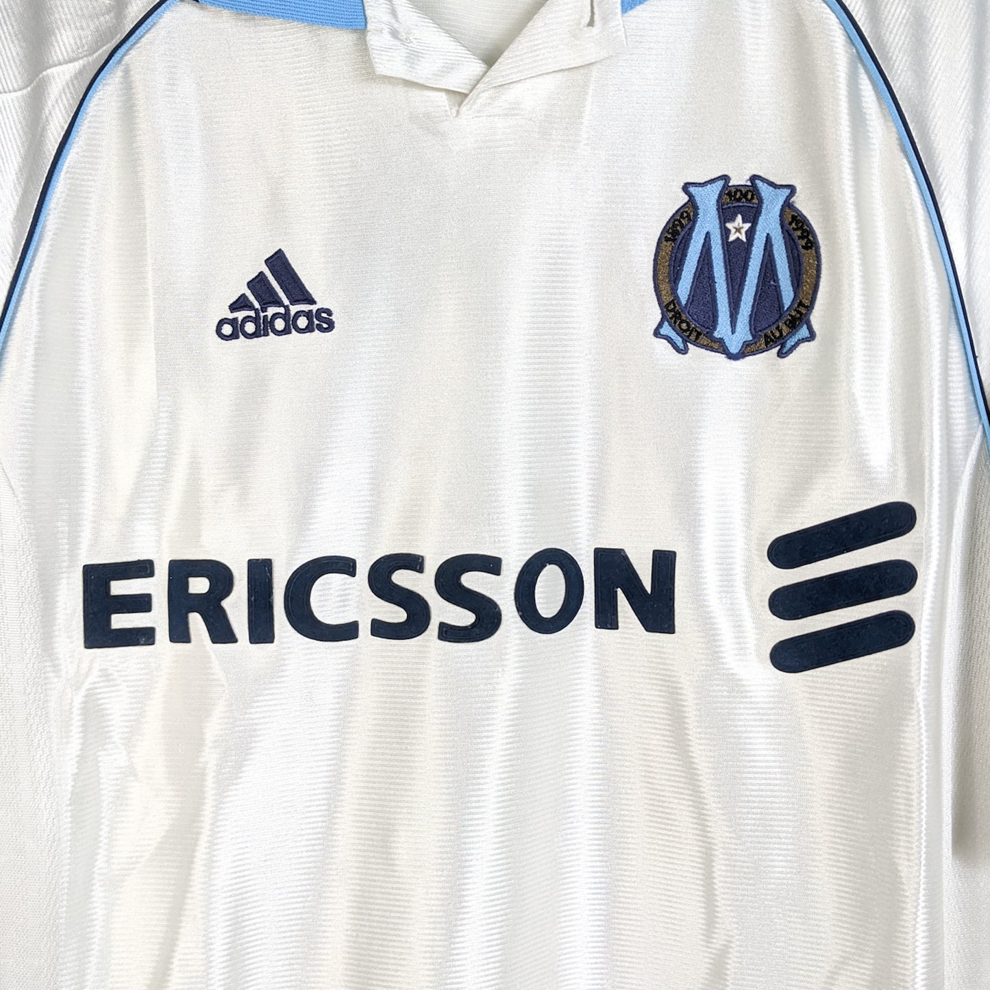 Original Olympique Marseille 1998/99 Home - L. Blanc #5 Size M/L
