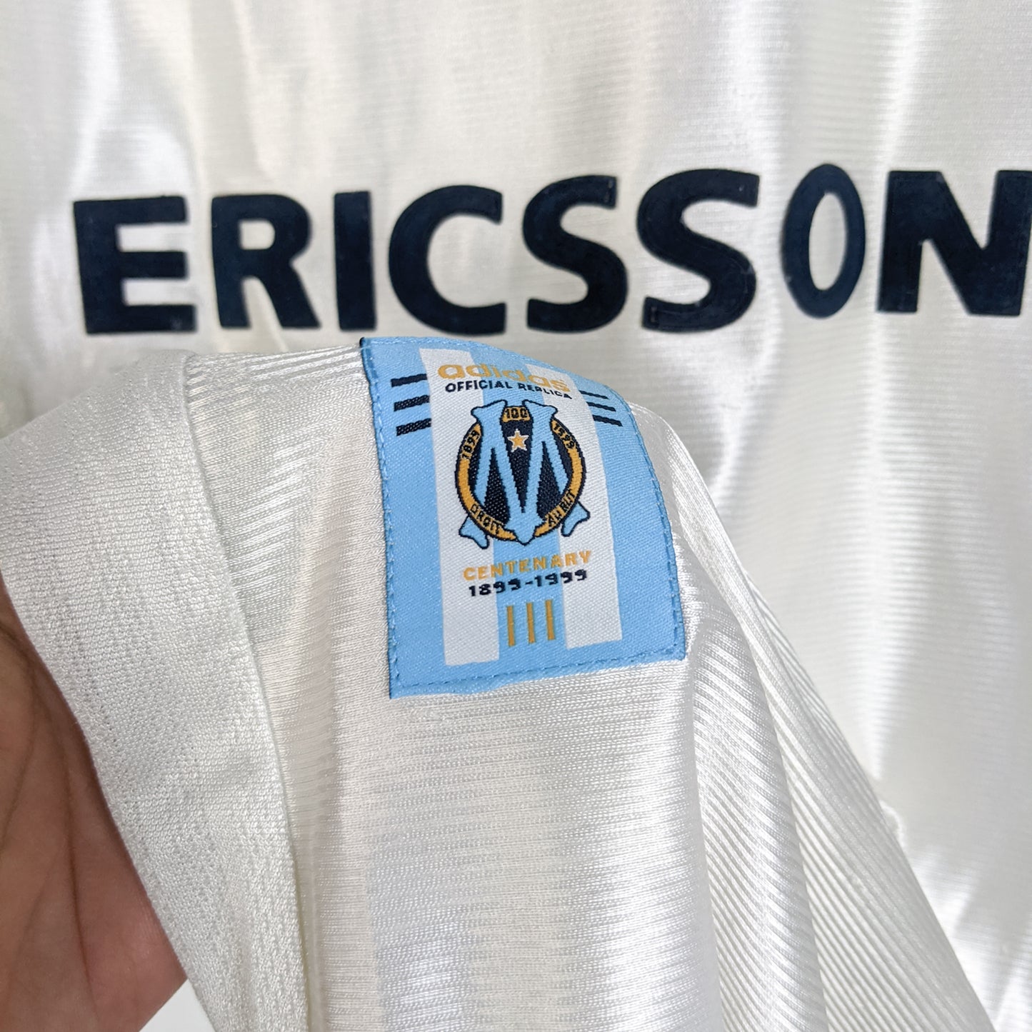 Original Olympique Marseille 1998/99 Home - L. Blanc #5 Size M/L