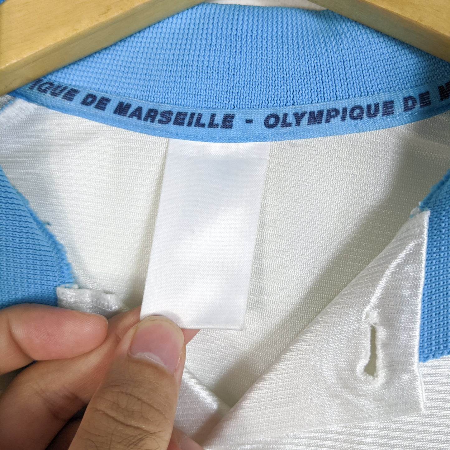 Original Olympique Marseille 1998/99 Home - L. Blanc #5 Size M/L