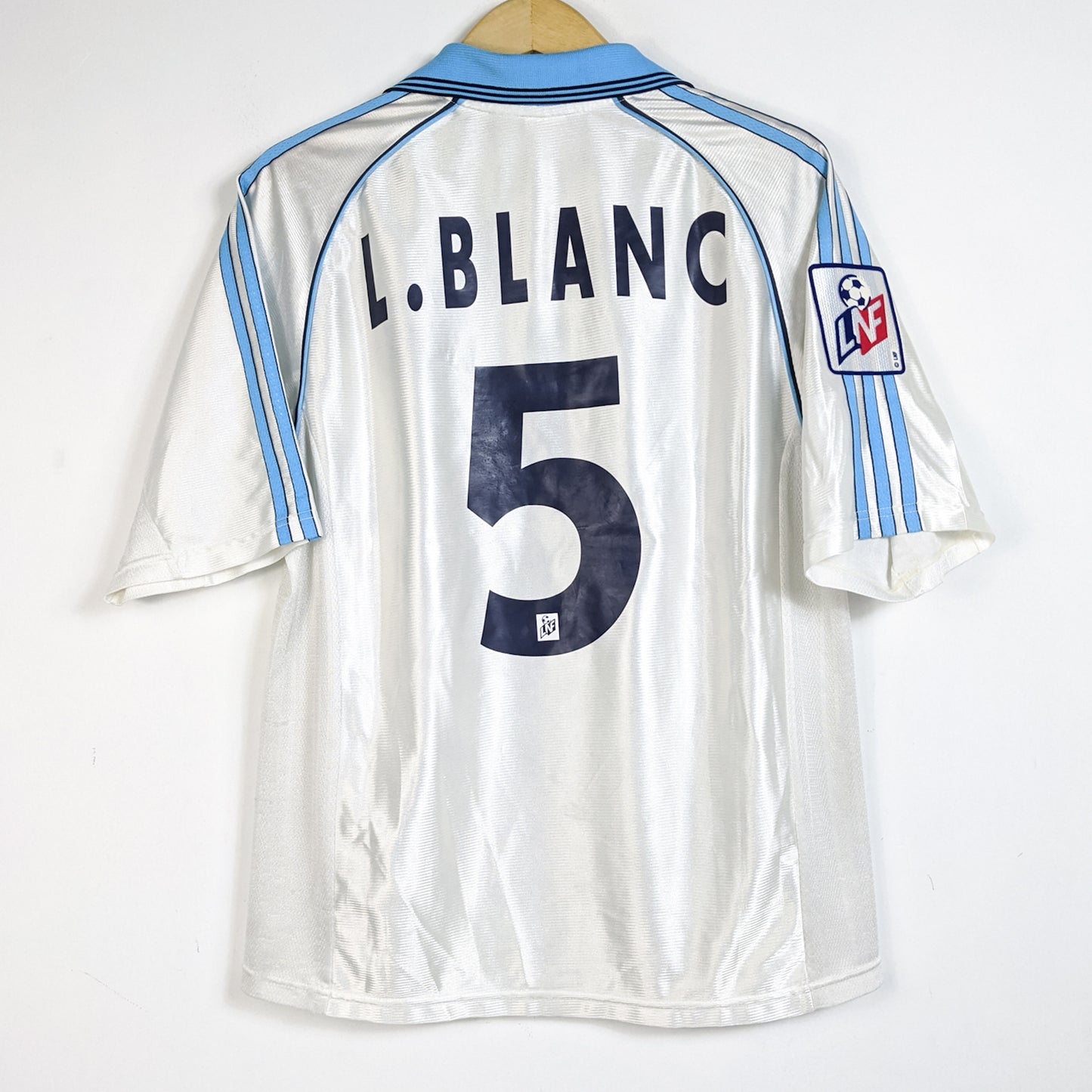 Original Olympique Marseille 1998/99 Home - L. Blanc #5 Size M/L