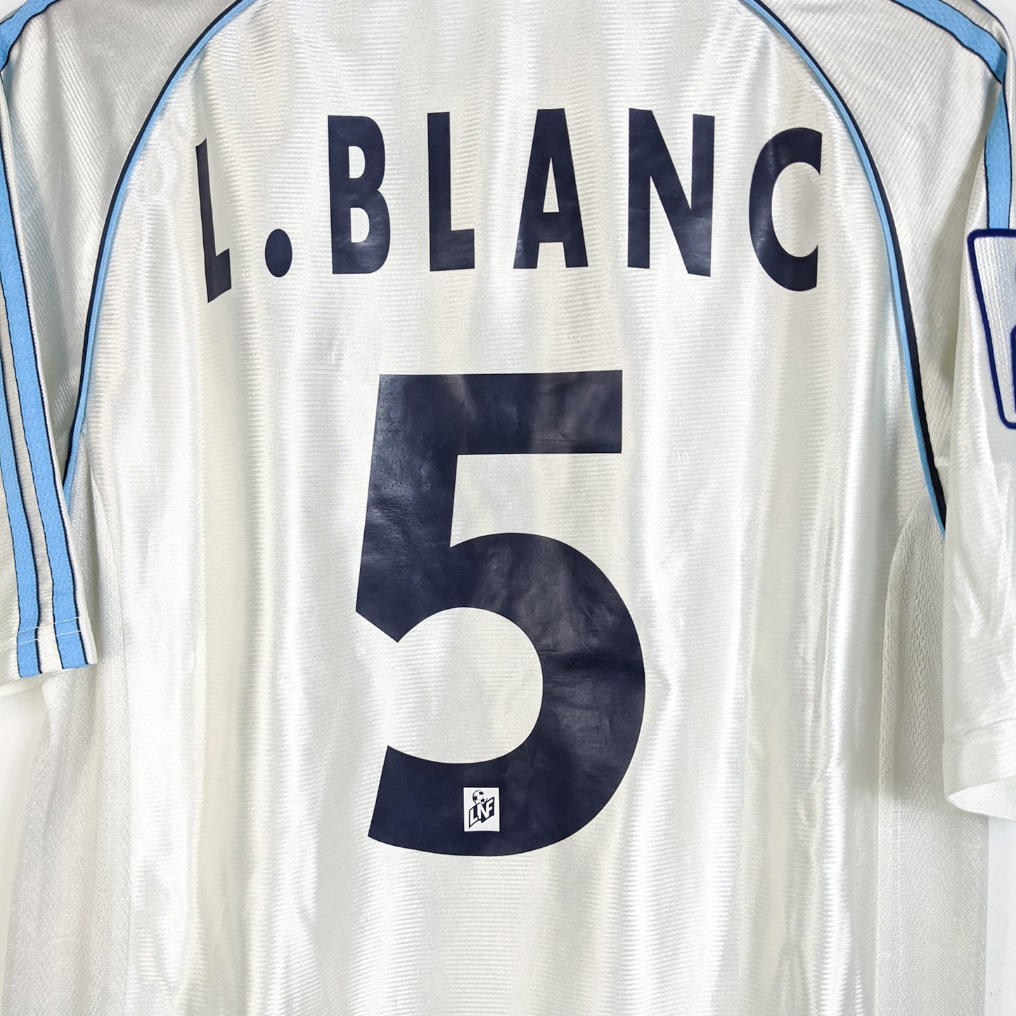 Original Olympique Marseille 1998/99 Home - L. Blanc #5 Size M/L