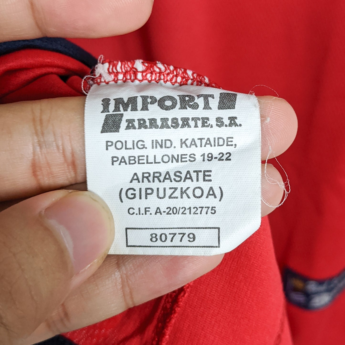 Original Real Sociedad 2003/04 Away - Alonso #4 Size XL