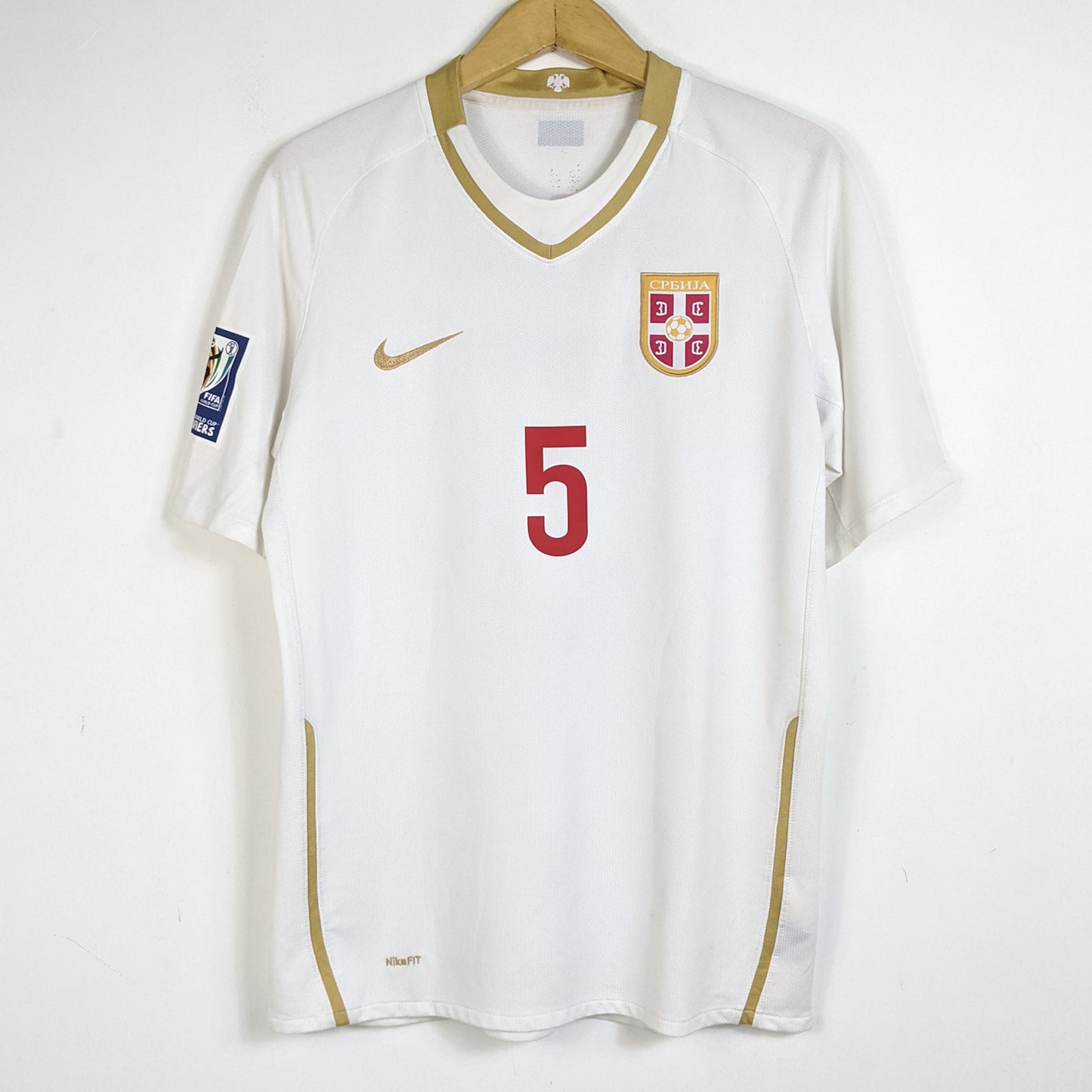 Original Serbia 2010 Away - Nemanja Vidic #5 Size M