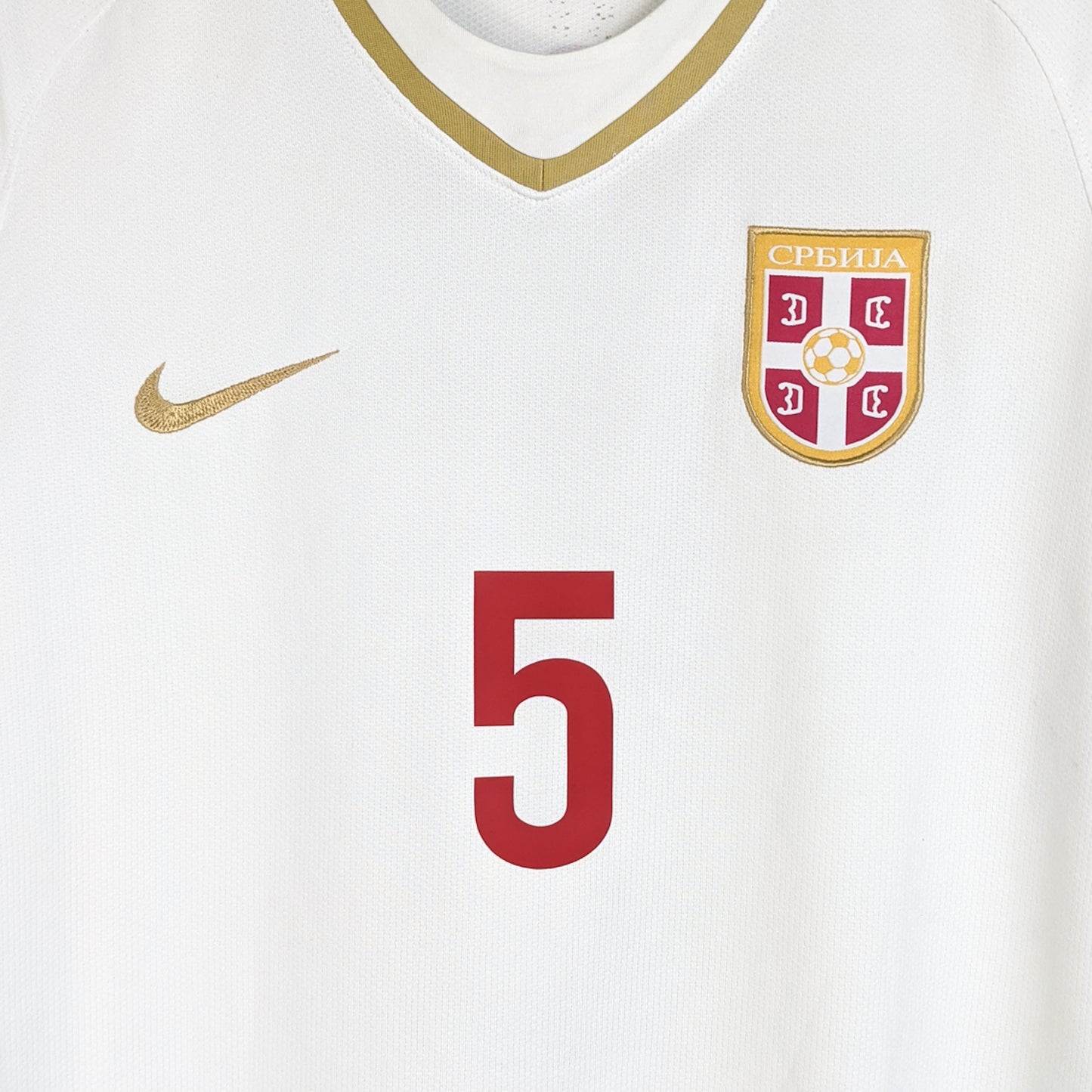Original Serbia 2010 Away - Nemanja Vidic #5 Size M