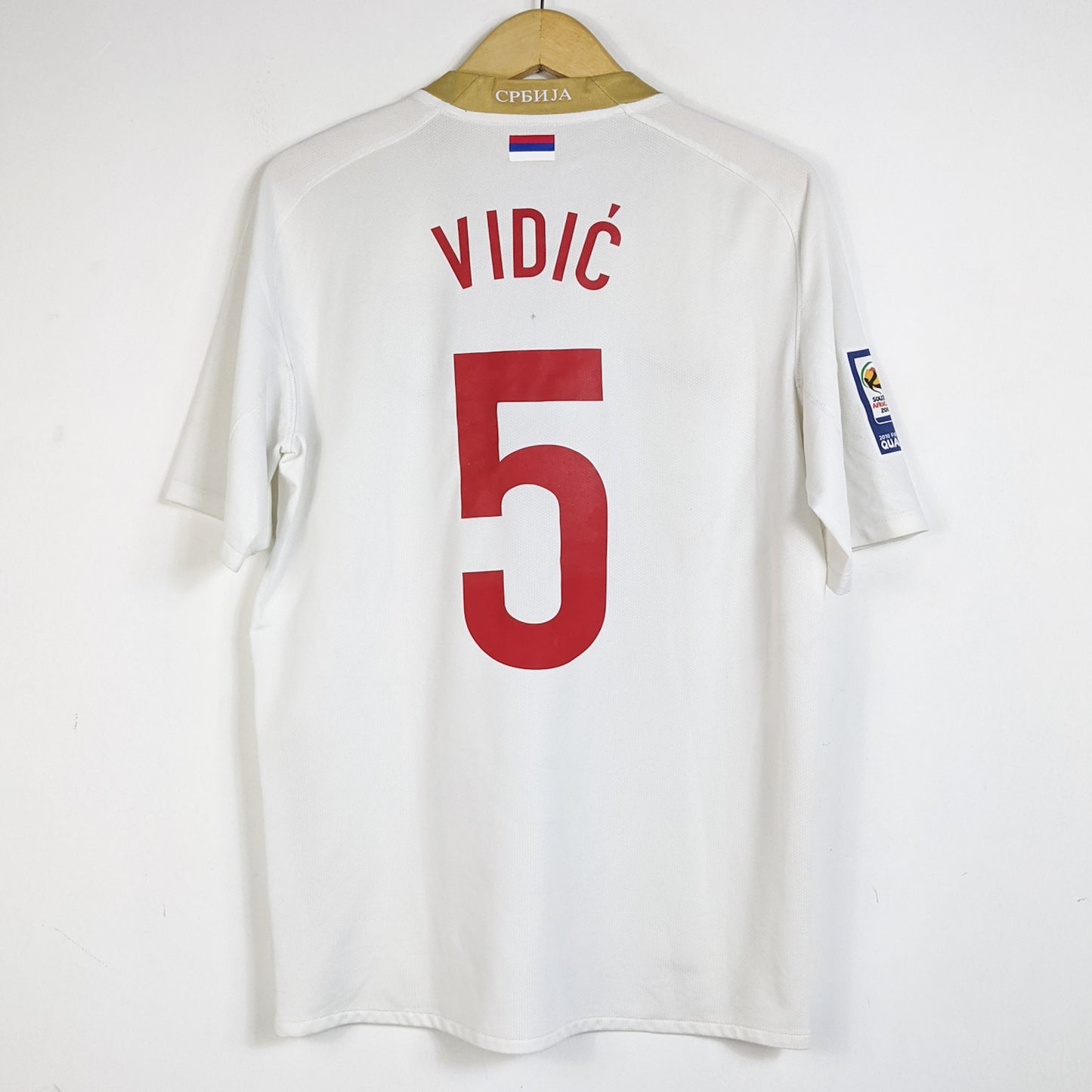 Original Serbia 2010 Away - Nemanja Vidic #5 Size M