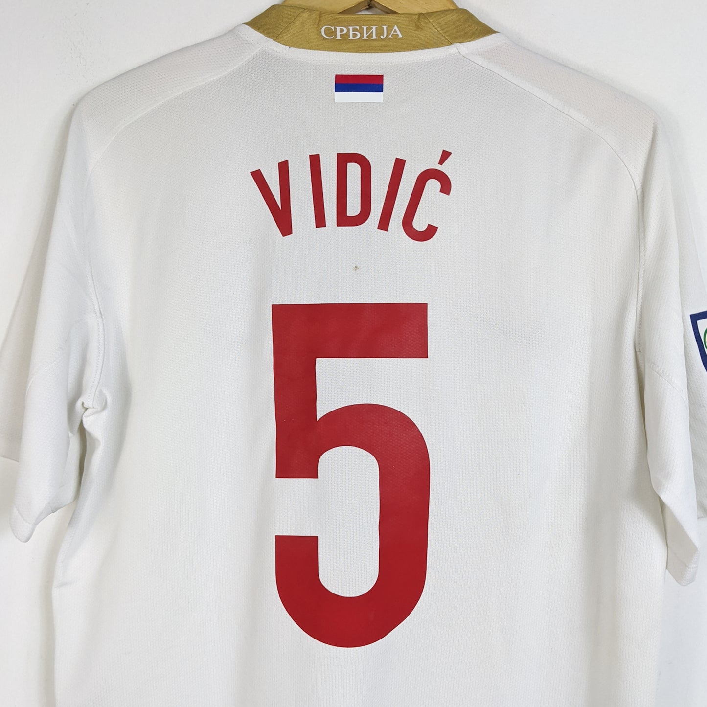 Original Serbia 2010 Away - Nemanja Vidic #5 Size M