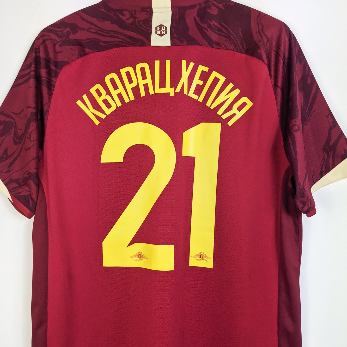 Original Rubin Kazan 2021/22 Home - Kvaratskhelia #21 Size XL