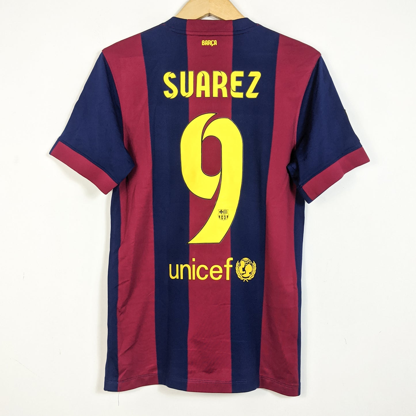 Original Barcelona 2014/15 Home - Suarez #9 Size S
