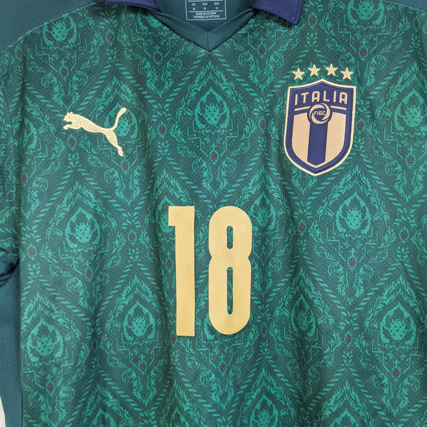 Original Italy 2019/20 Third - Barella #18 Size M