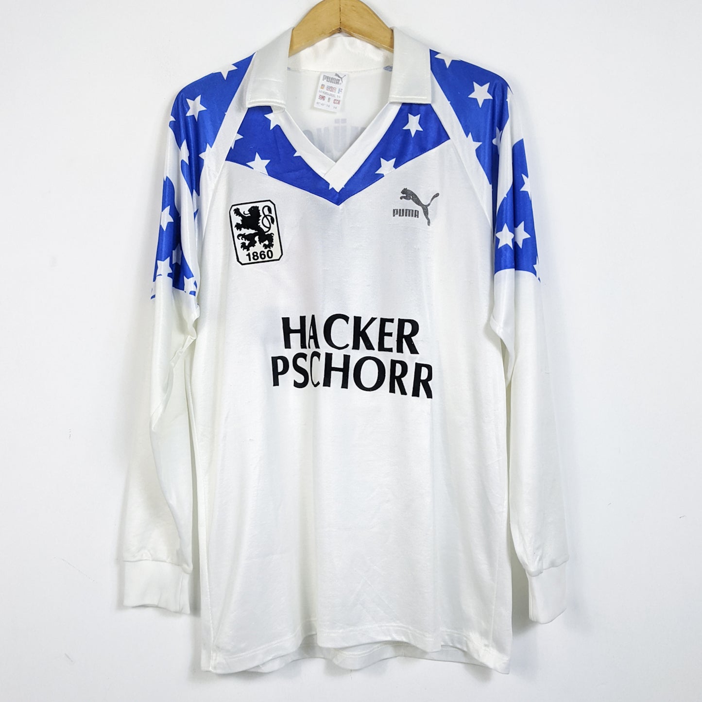 Original TSV 1860 Munchen 1990/91 Home - #12 Size XL (Long sleeve)