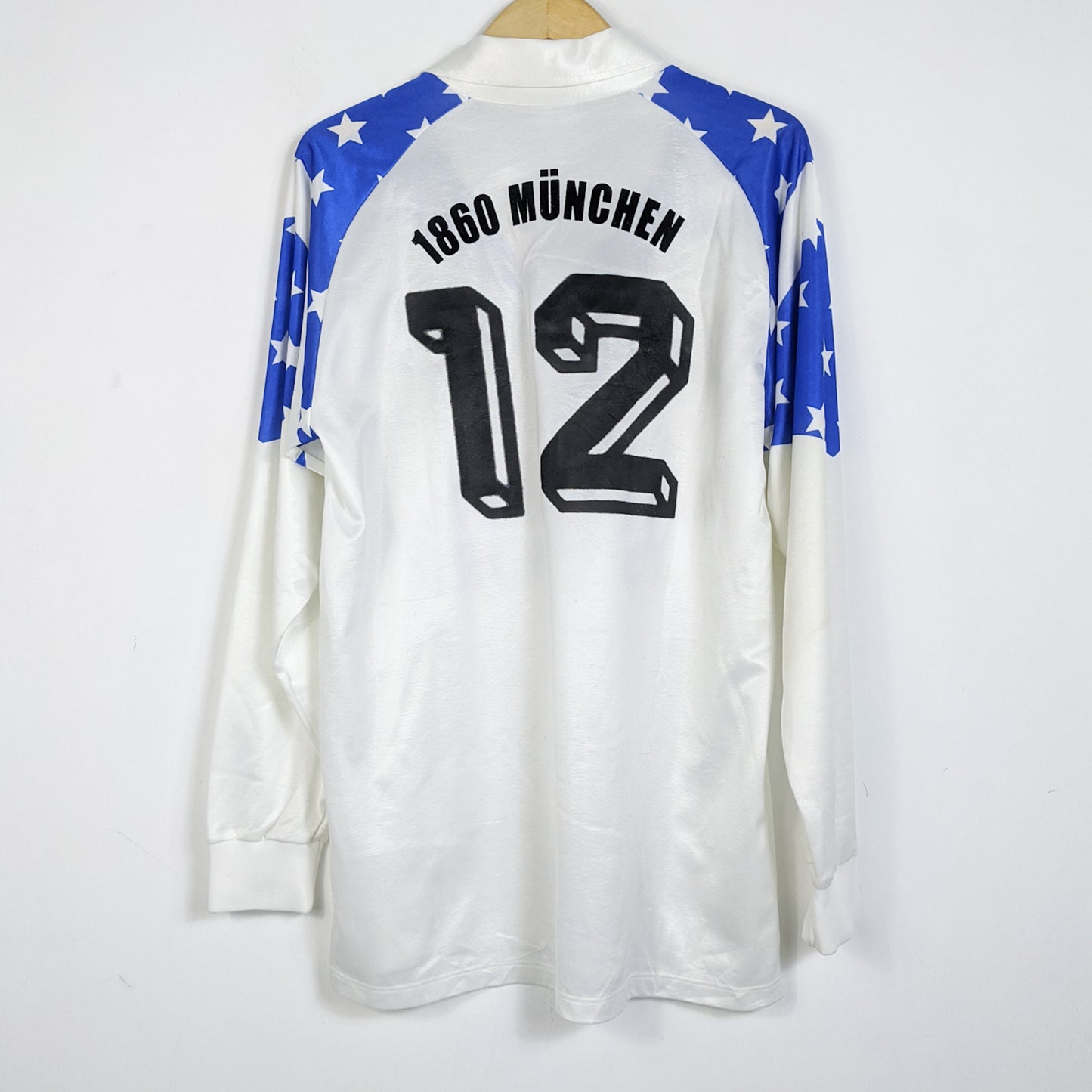 Original TSV 1860 Munchen 1990/91 Home - #12 Size XL (Long sleeve)