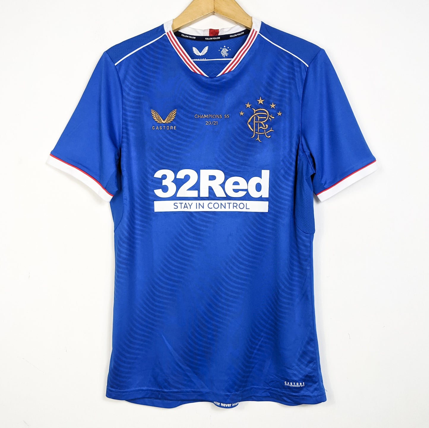 Original Glasgow Rangers 2020/21 Home - Ianis Hagi #7 Size M