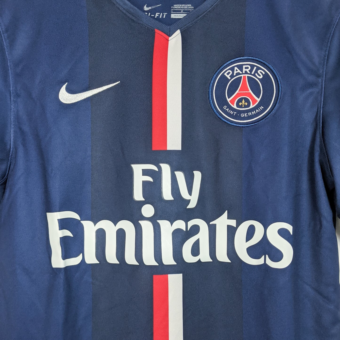 Original Paris Saint-Germain 2014/15 Home - T. Silva #2 Size S