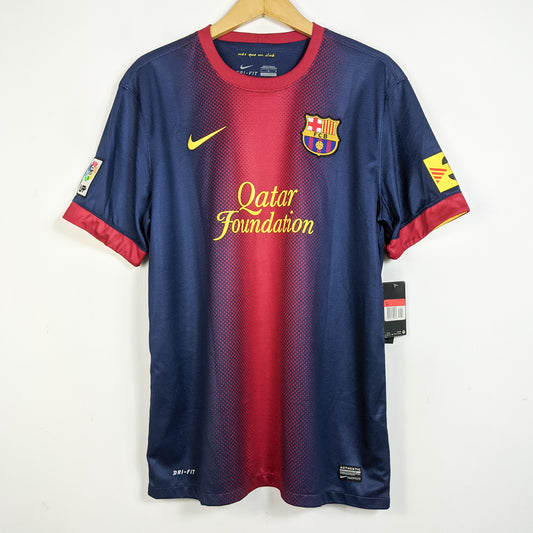 Original Barcelona 2012/13 Home - Fabregas #4 Size L (Bnwt)