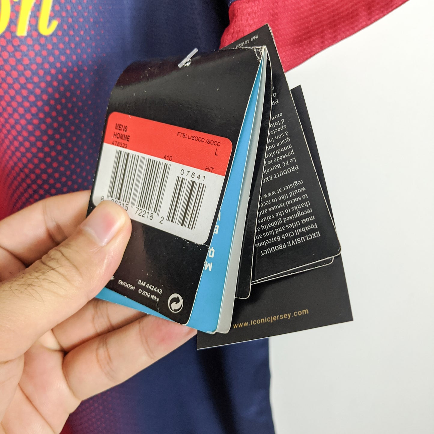 Original Barcelona 2012/13 Home - Fabregas #4 Size L (Bnwt)