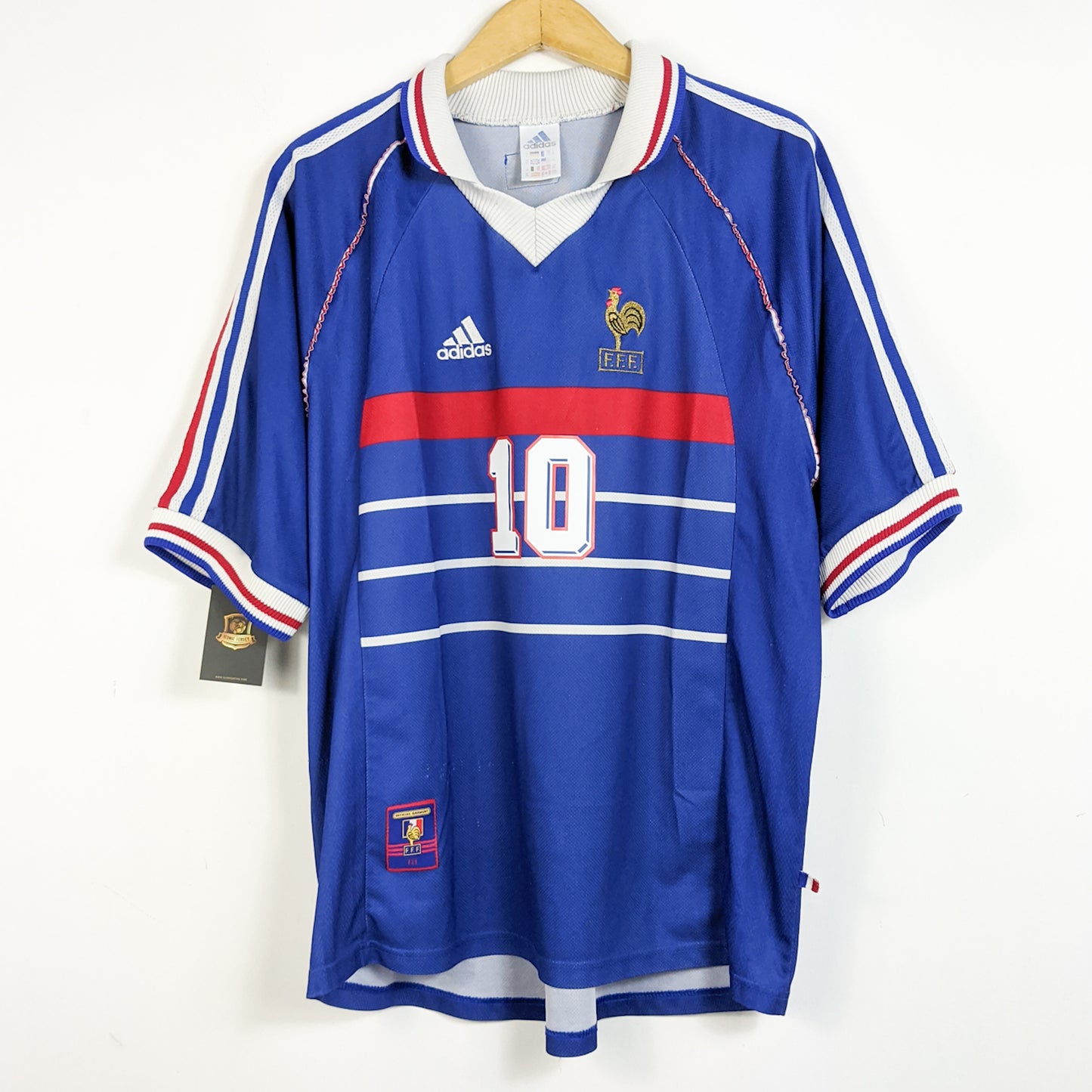 Original France 1998 Home - Zidane #10 Size XL