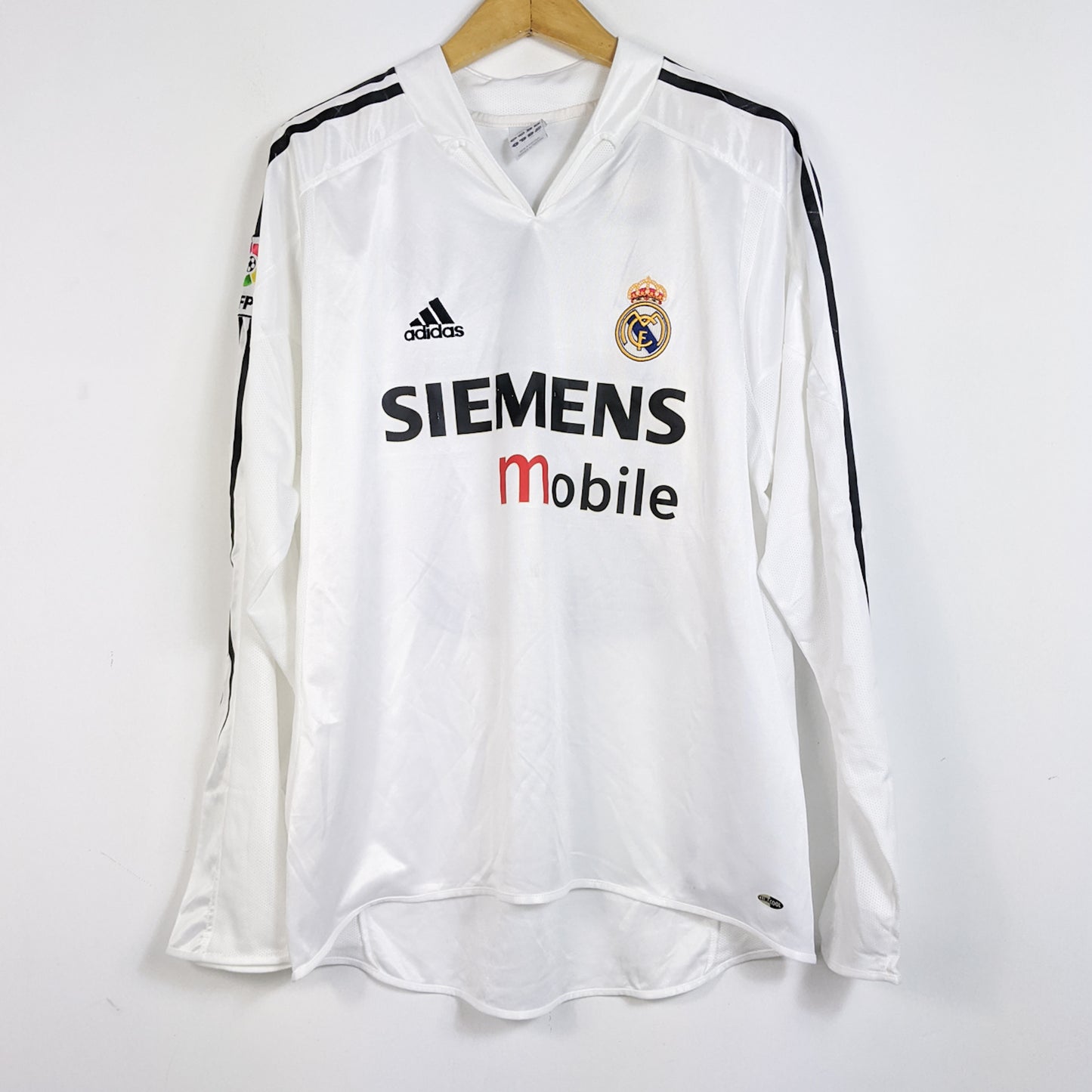 Original Real Madrid 2003/04 Home - Beckham #23 Size L (Long sleeve)