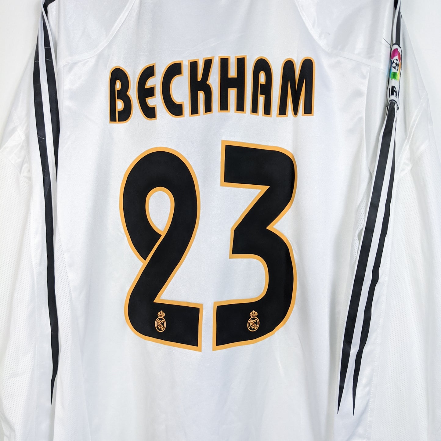 Original Real Madrid 2003/04 Home - Beckham #23 Size L (Long sleeve)