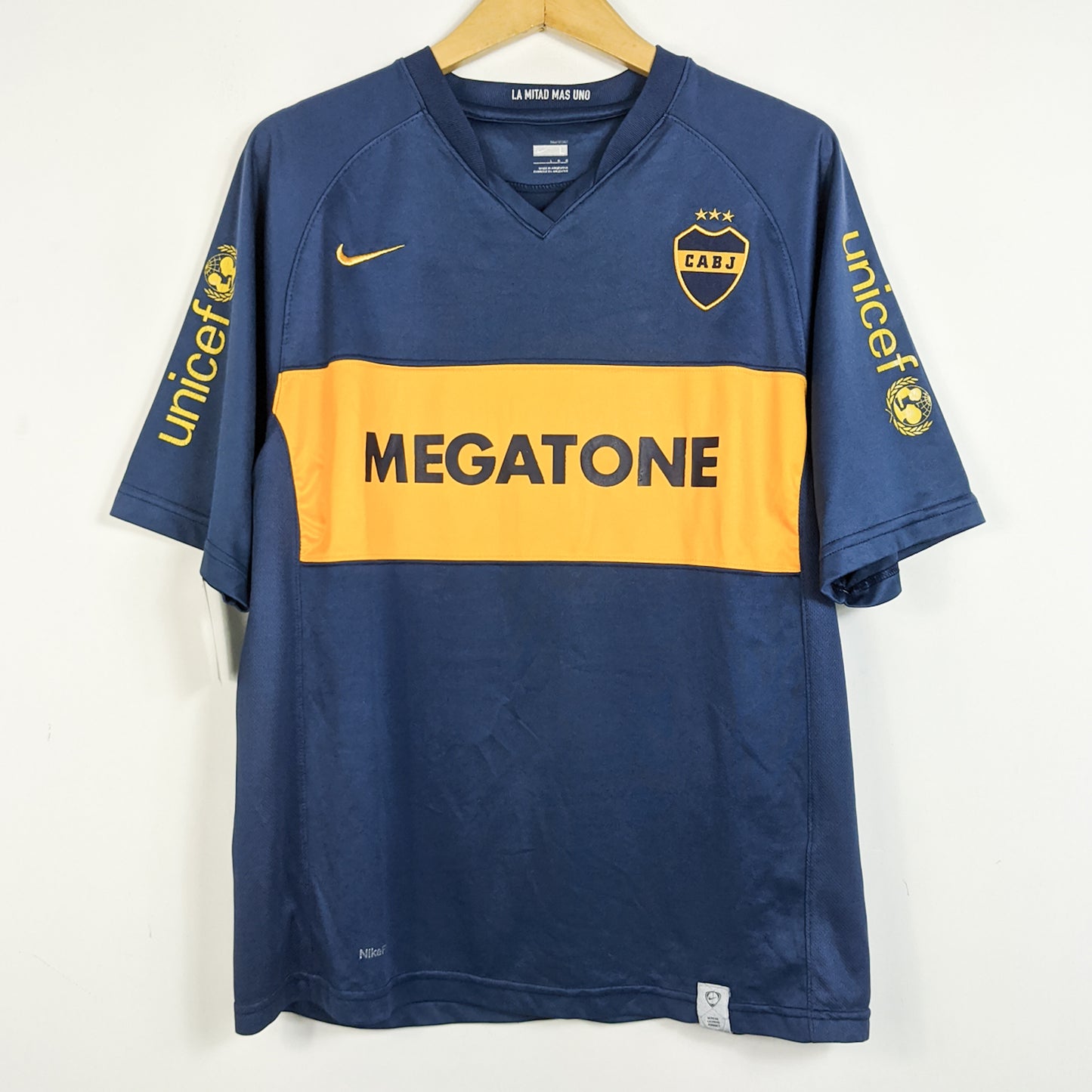 Original Boca Juniors 2007/08 Home - Riquelme #10 Size L