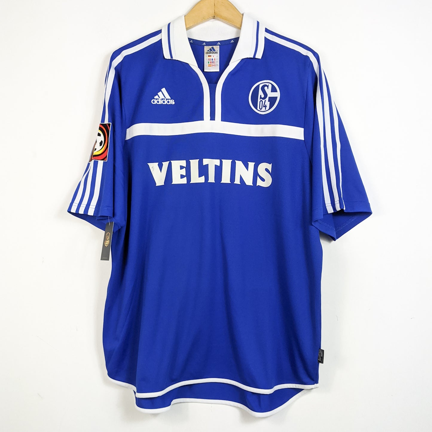 Original Schalke 2000/01 Home - Van Hoogdalem #12 Size XL (Player Issue)