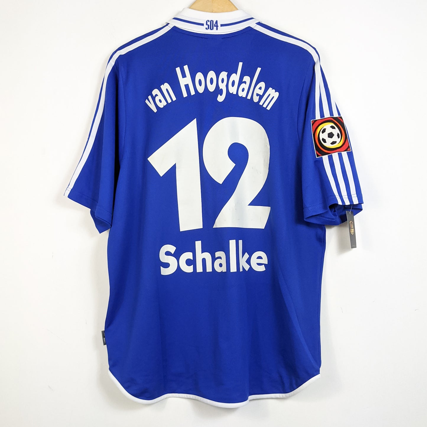 Original Schalke 2000/01 Home - Van Hoogdalem #12 Size XL (Player Issue)