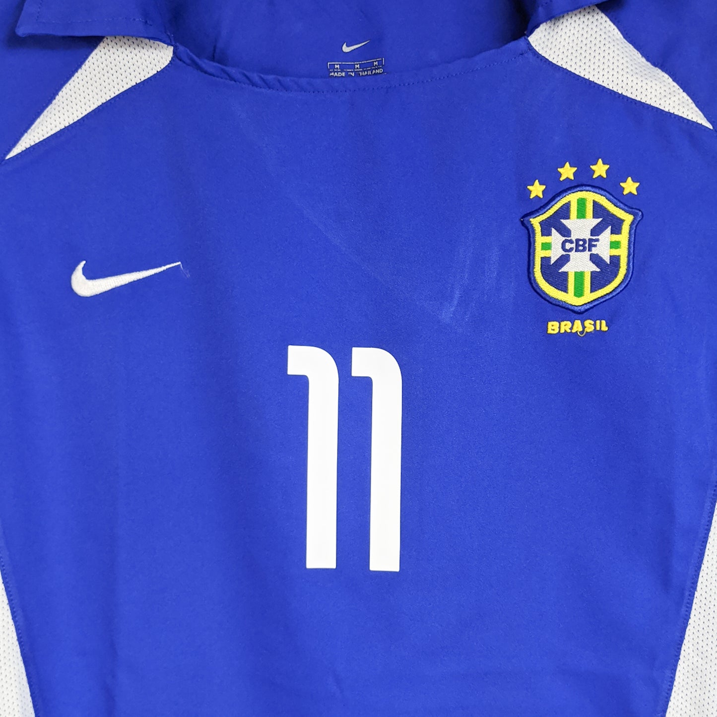 Original Brazil 2002 Away - Ronaldinho #11 Size M
