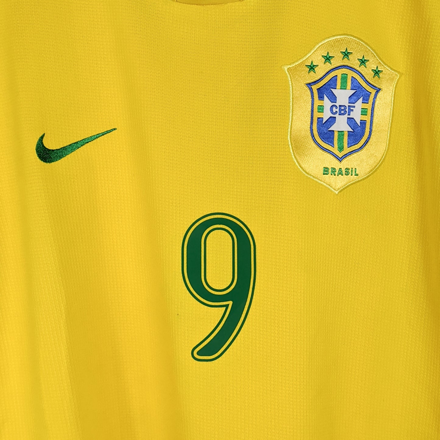 Original Brazil 2006 Home - Ronaldo #9 Size M