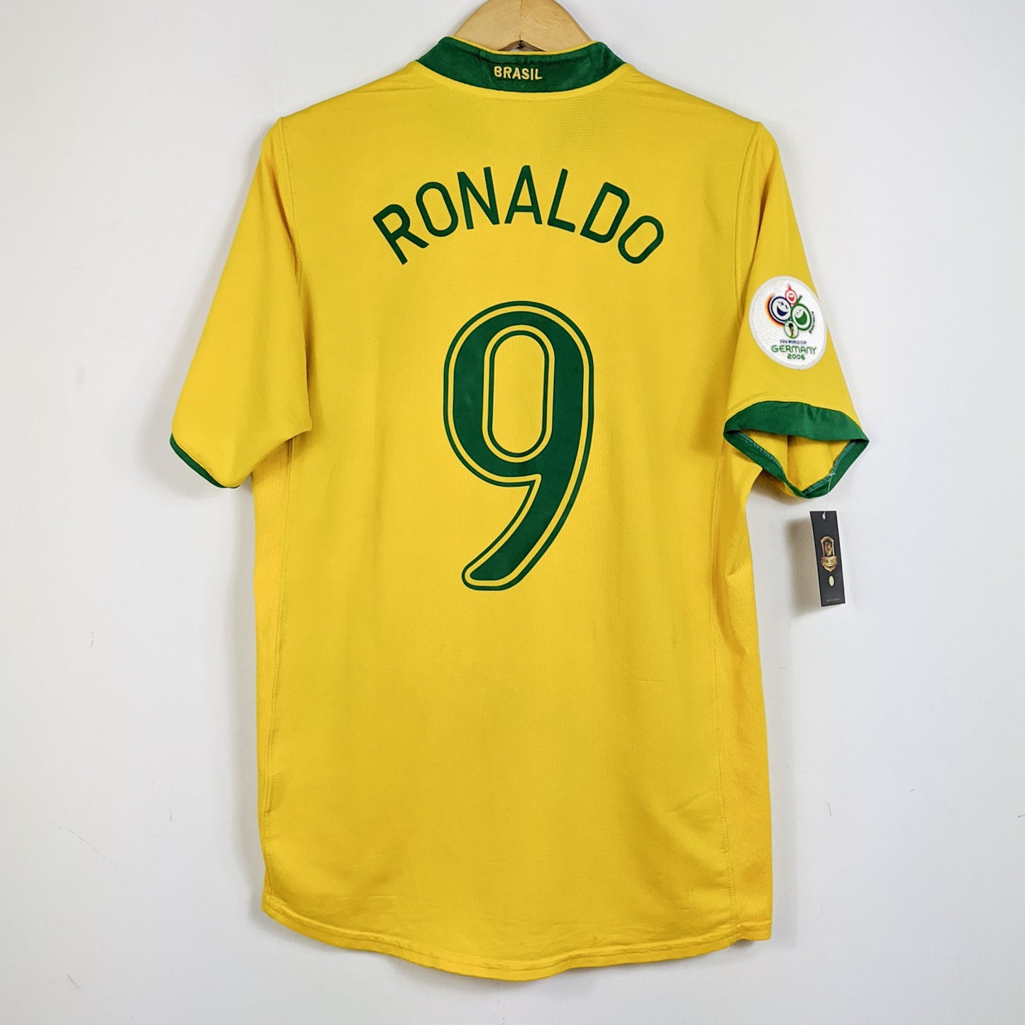 Original Brazil 2006 Home - Ronaldo #9 Size M