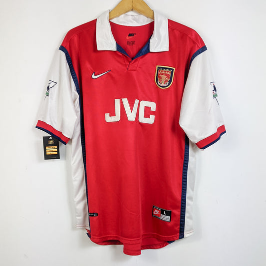 Original Arsenal 1998/99 Home - Bergkamp #10 Size L